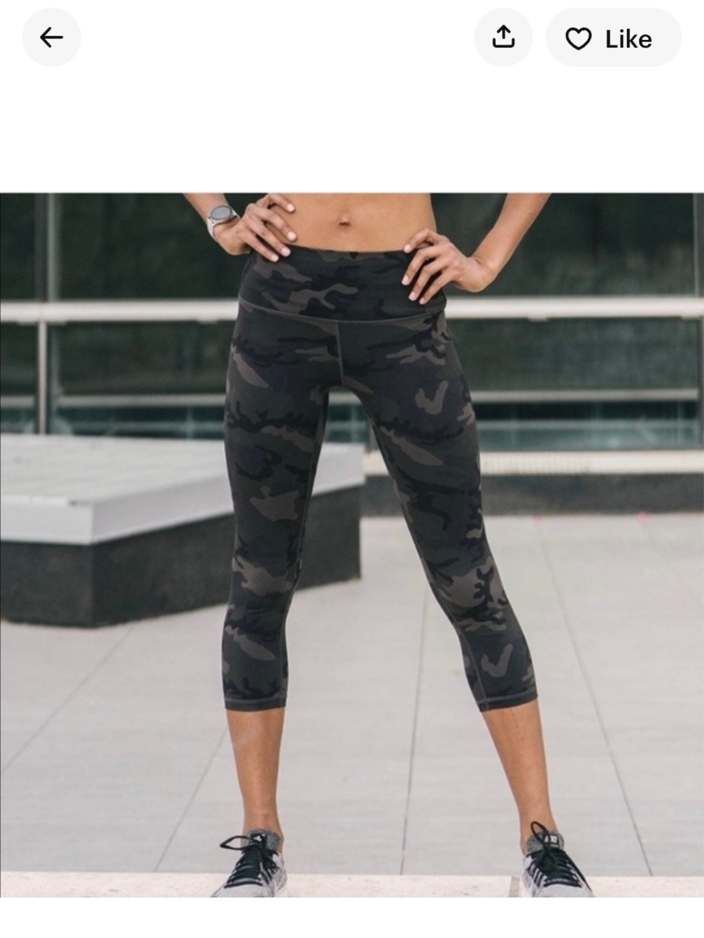 Zyia Forest Camo Cropped Leggings